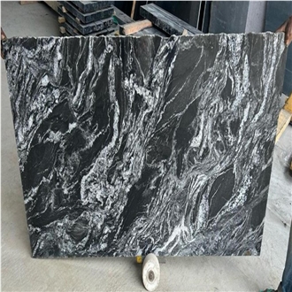 Black Forest Silver Waves Granite Slabs