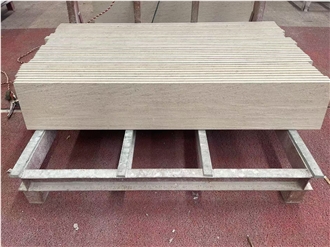 Moca Cream Limestone Desert Wind Stairs Steps
