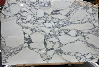 Arabescato White Marble Slabs