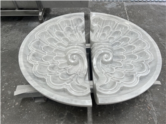 China White Guangxi White Marble Relief