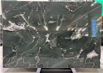 Green Island Nebula Quartzite Slabs