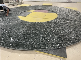 Dark Green Marble CNC Wall Panels