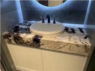 Splender White Granite Modern Bathrooms Bath Top