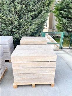 Travertine Block Exterior Steps