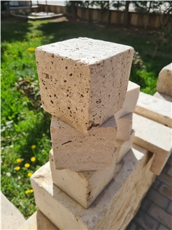 Travertine Cube Stone