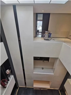 Turkey Honed White Sand Limestone Slabs Interior Wall