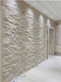 Turkey Natural Surface White Sand Limestone Wall Tiles