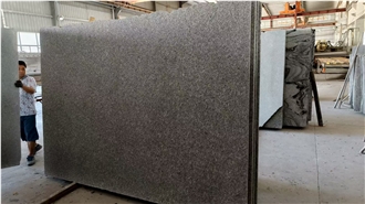 Honed Silver Ice Flower Granite Slabs For Floor