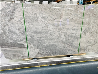 Impression Gray Polish Marble Slabs For Decoration