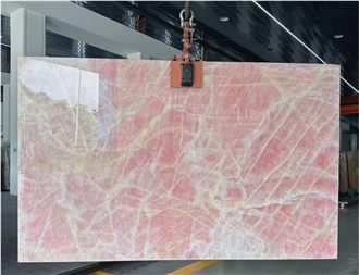 Natural Stone Exotic Pink Onyx Slabs