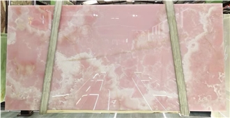 Pink Crystal Onyx Slab Tile Slabs