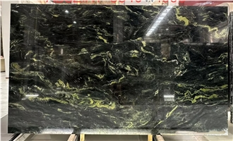 Speranza Quartzite Slabs With Swirling Green Veins