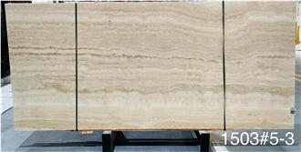 Travertino Romano Slabs For Project Application