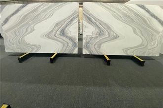 Van Gogh White Marble Slabs Polished