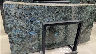 Luxury Shiny Blue Labradorite Granite Slabs