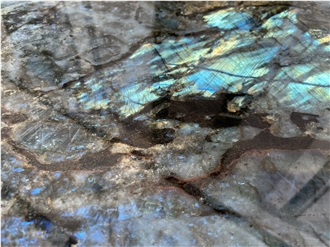 Natural Lemurian Blue Granite Slab Tiles