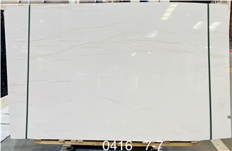 Gilded White Jade Marble Slabs For Home Decoration