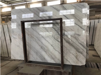 Chinese Guangxi White Marble Slabs