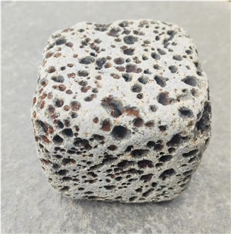Tumbled Vesicles Basalt Cube Stone