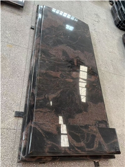 Aurora Granite Polished Monument Cover Slab Euro Style