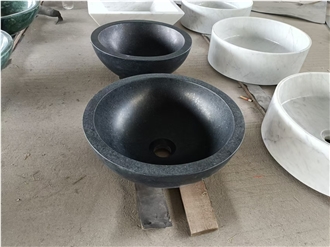 G684 Black Basalt Round Ash Basins