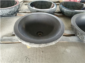 G684 Black Basalt Wash Basin Split Surcafe