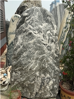 Gray Natural Stone Boulders Garden Ornaments