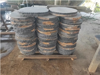 Hainan Black Basalt Garden Stepping Stone Pavers