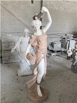 Human Garden Marble Carved Statues