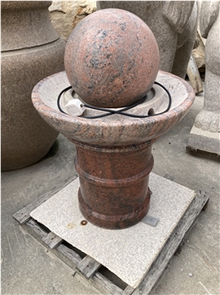 Maple Red  Floating Sphere Fountain