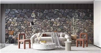 Multicolor Slate Flagstone Walling