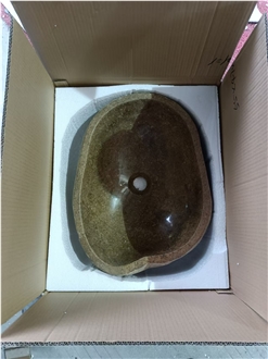 Natural River Stone Wash Basins