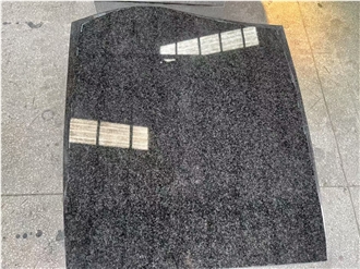 Nero Impala Granite Tombstone Euro Style