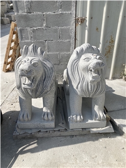 Outdoor Guardian Lions Sculptures