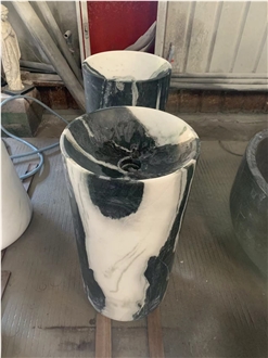 Panda White Marble Basin