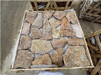 Rust Slate Flagstone Wall Cladding Tiles Splitface Finished