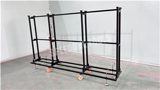 Display Rack With Wheels For Luxury Landscape Painting Wall
