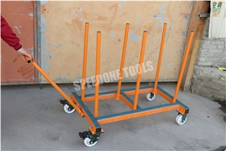 Plug-In Slab Transport Cart Stone Trolley