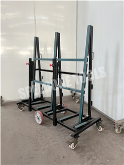 Single-Sided A-Frame Transport Rack With 6 Castors