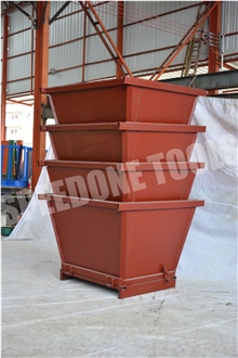The Conical Stackable Bottom Can Be Opened Dumpster Bin