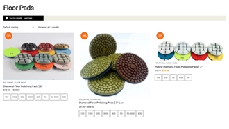 Diamond Floor Polishing Pads