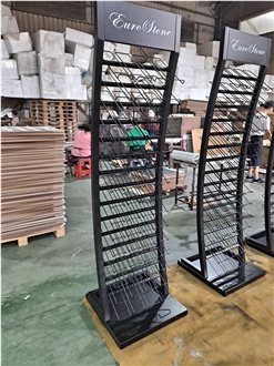 Curved Metal Hole - Board Display Rack With Multiple Wire
