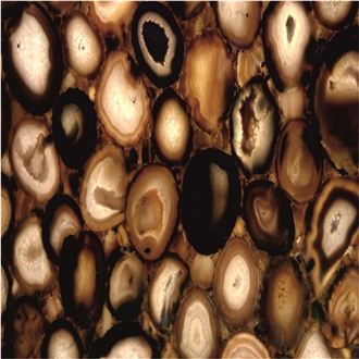 Round Agate Semiprecious Stone Slabs Round Agate Semiprecious Stone Slabs