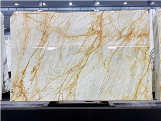 Beige Golden Spider Marble Laminated Stone Honeycomb Panels