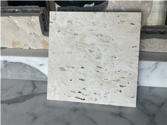 Idaho Travertine Beige Artificial Stone Honeycomb Backed Panels