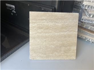 Mexico Beige Travertine Filled With Grout Honeycomb Panels