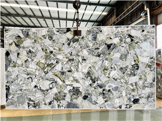 Cold Emerald Semiprecious Stone Slabs