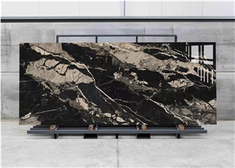 China Top Quality Black Gold  Sintered Stone Slabs
