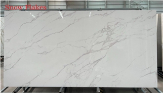 Snowflakes White Sintered Stone Slabs