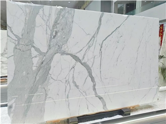 Bianco Calacatta Marble Slabs Polished